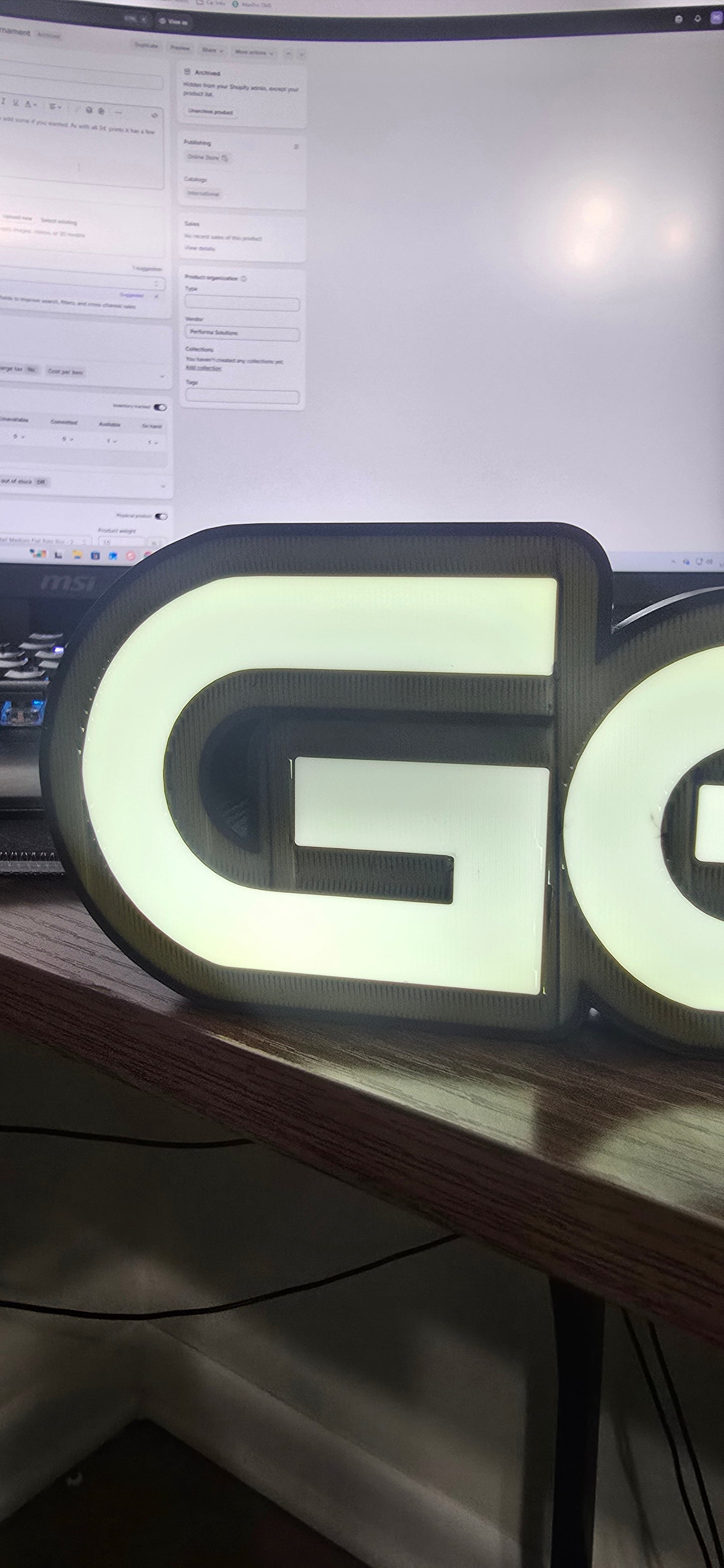 3D printed Geo Desk Ornament